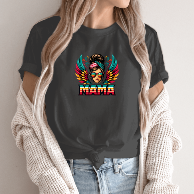 Unisex marškinėliai su spauda „Retro mama“ - Image 6