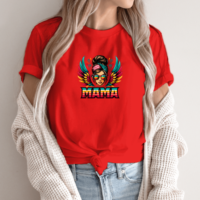 Unisex marškinėliai su spauda „Retro mama“ - Image 5