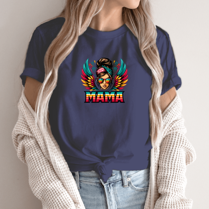 Unisex marškinėliai su spauda „Retro mama“ - Image 4