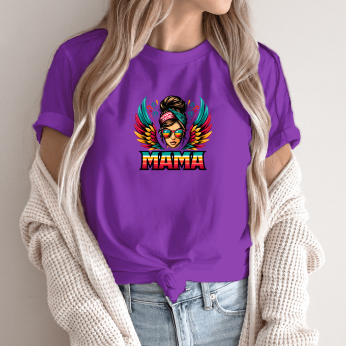 Unisex marškinėliai su spauda „Retro mama“ - Image 3