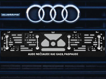 Numerių rėmelis su guminėmis tarpinėmis „Audi nečiaudi“