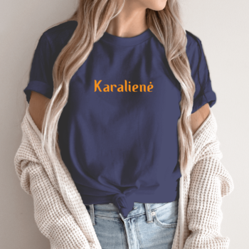 Unisex marškinėliai su spauda „Karalienė“