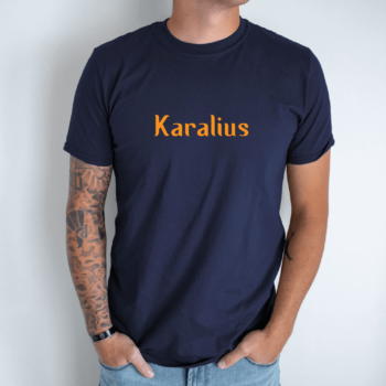 Unisex marškinėliai su spauda „Karalius“