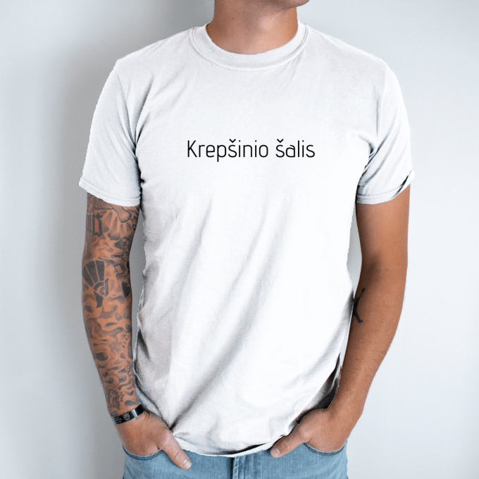 Unisex marškinėliai su spauda „Krepšinio“ - Image 2