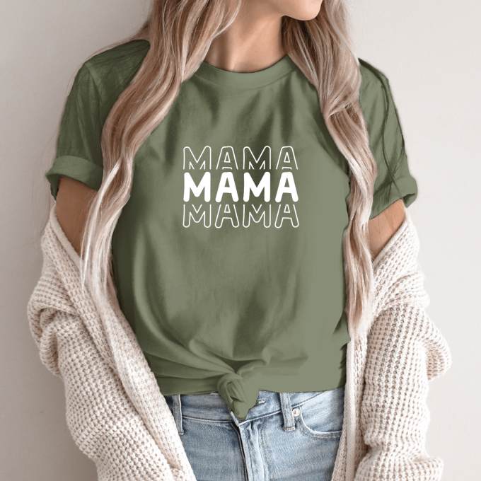 Unisex marškinėliai su spauda „MAMA“