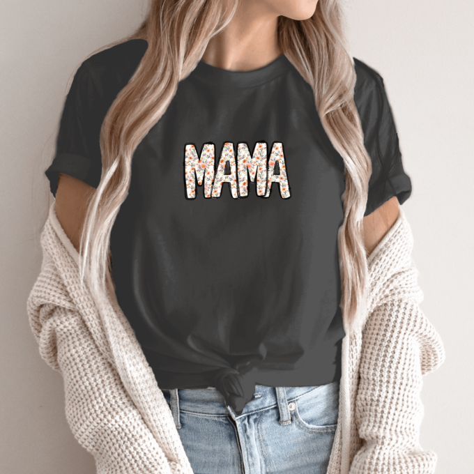 Unisex marškinėliai su spauda „Mama vasaros gėlės“ - Image 6