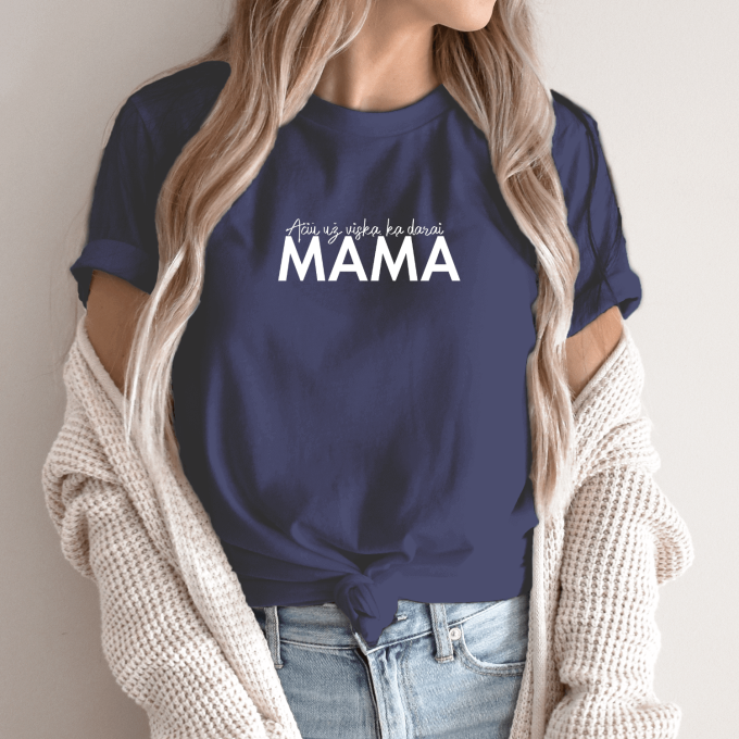 Unisex marškinėliai su spauda „Ačiū už viską ką darai mama“ - Image 4