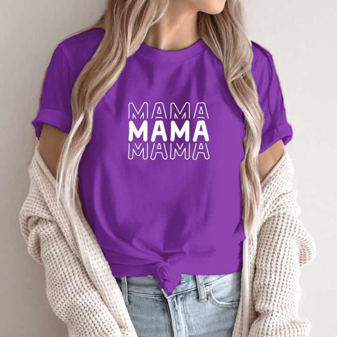 Unisex marškinėliai su spauda „MAMA“ - Image 5