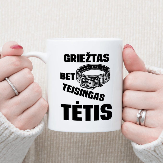 Puodelis „Griežtas bet teisingas tėtis“