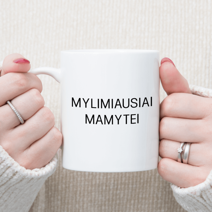 Puodelis „Mylimiausiai mamytei“