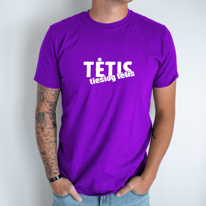 Unisex marškinėliai su spauda „Tiesiog tėtis“ - Image 7